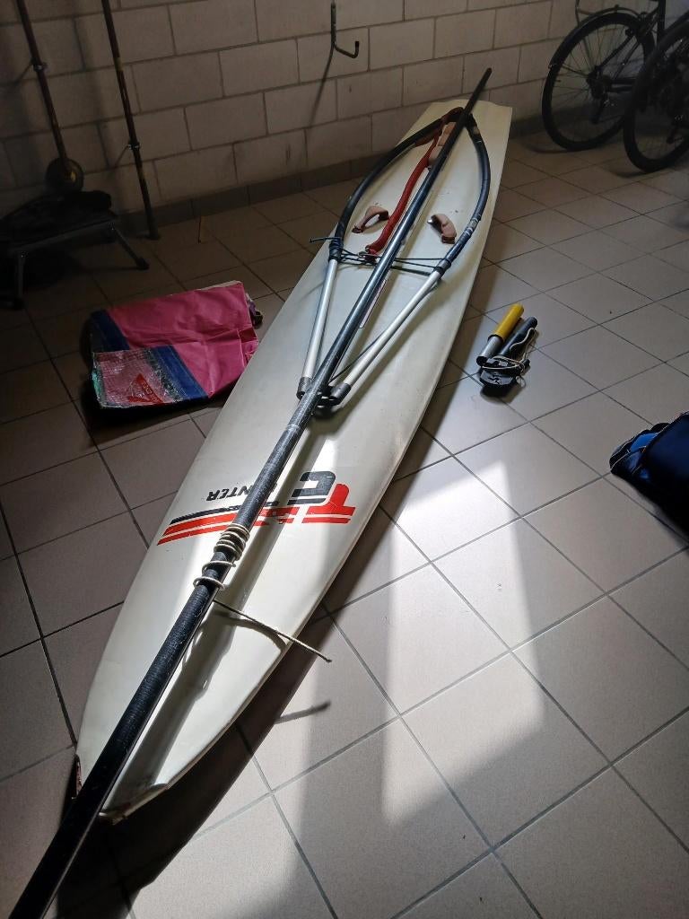 Surfplank, Sports nautiques & Bateaux, Planche à voile, 5 à 7 m², Ensemble complet, Enlèvement, Utilisé