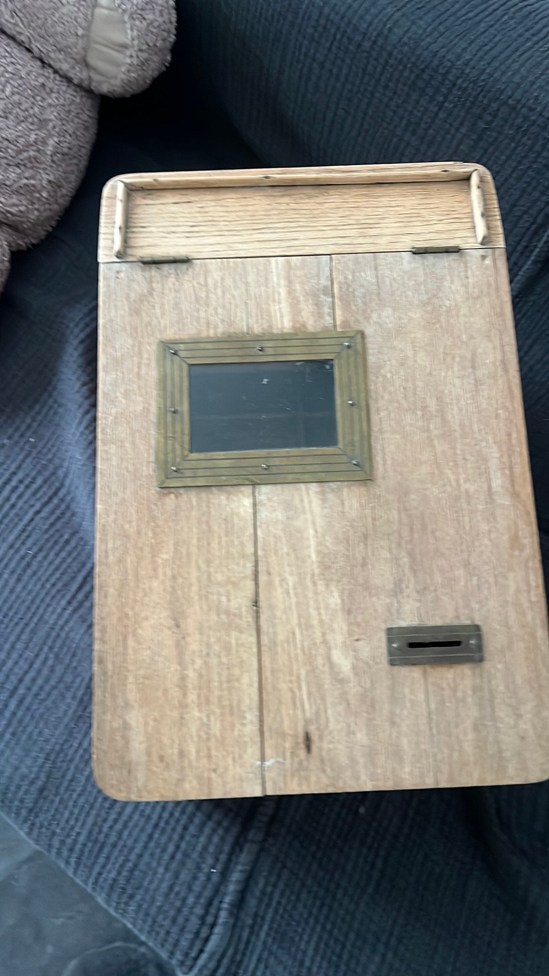 Zeer oude houten kassa ( uit zweden ), Ophalen