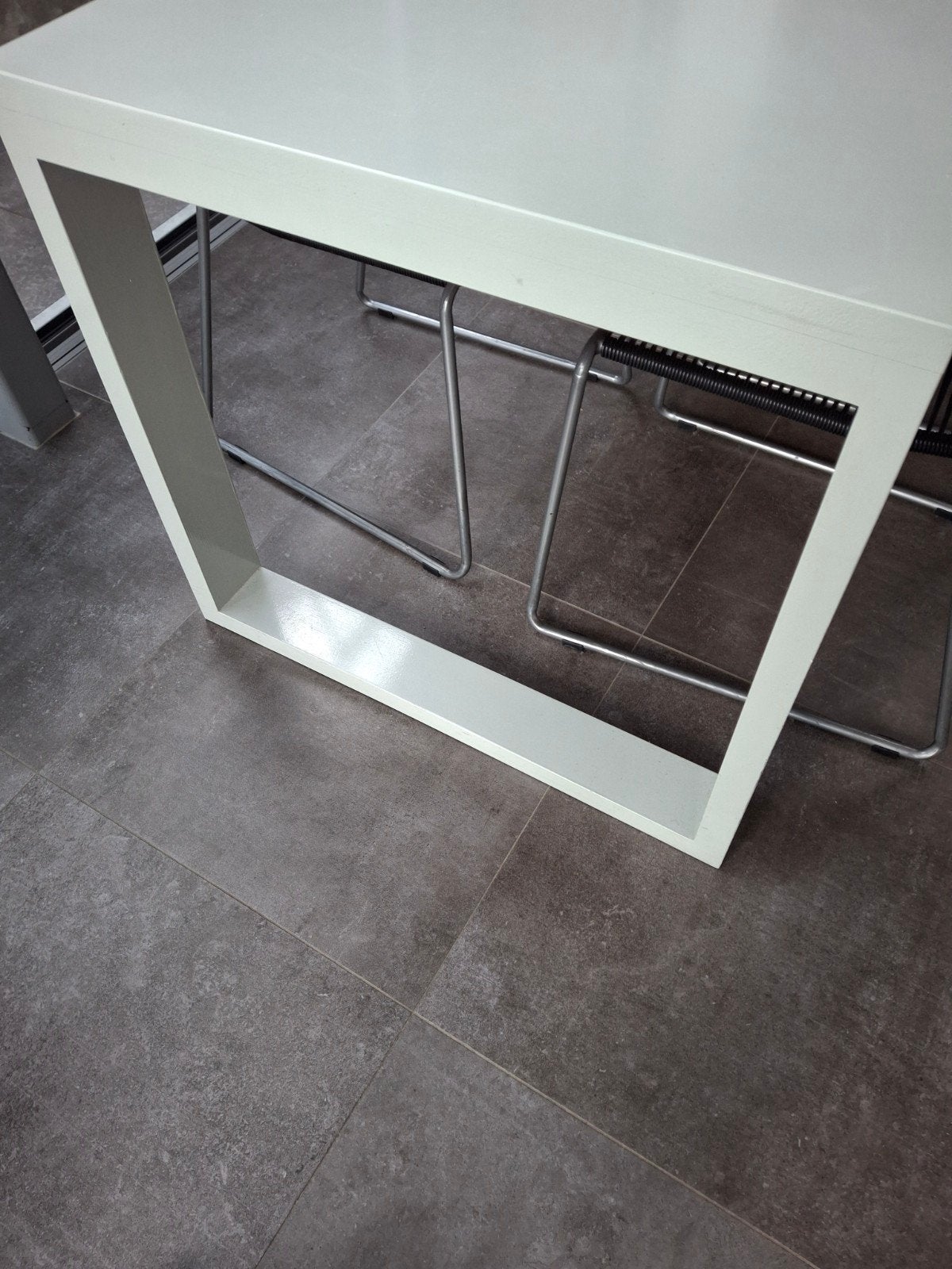 designtafel 2.20m lang met 6 stoelen, Huis en Inrichting, Tafels | Eettafels, Ophalen, Gebruikt, 200 cm of meer, Vijf personen of meer