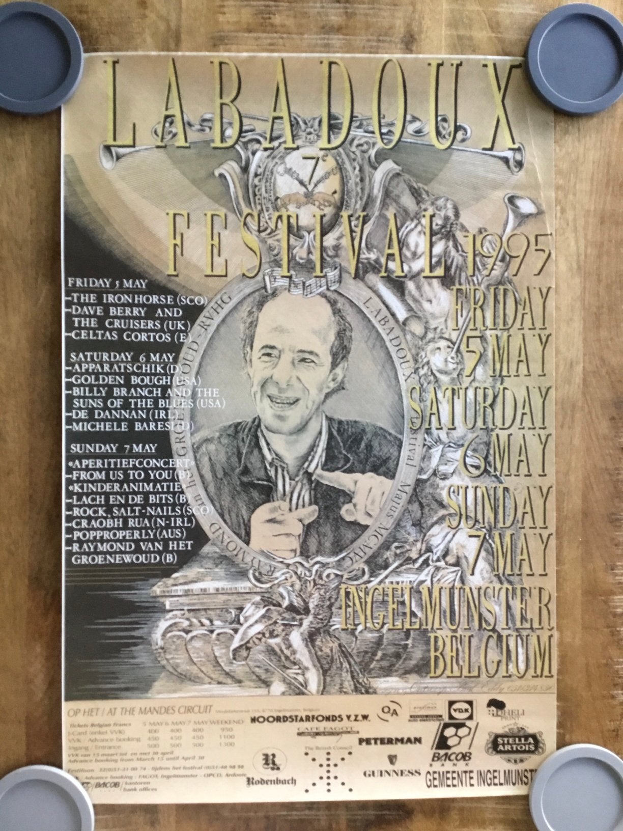 Affiche labadoux festival 1995, Ophalen of Verzenden