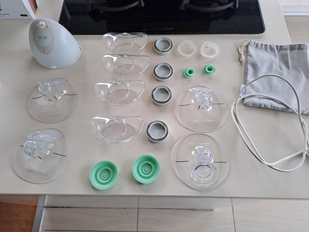 Elvie elektrische kolf + Elvie curve + bewaarzakjes, Ophalen