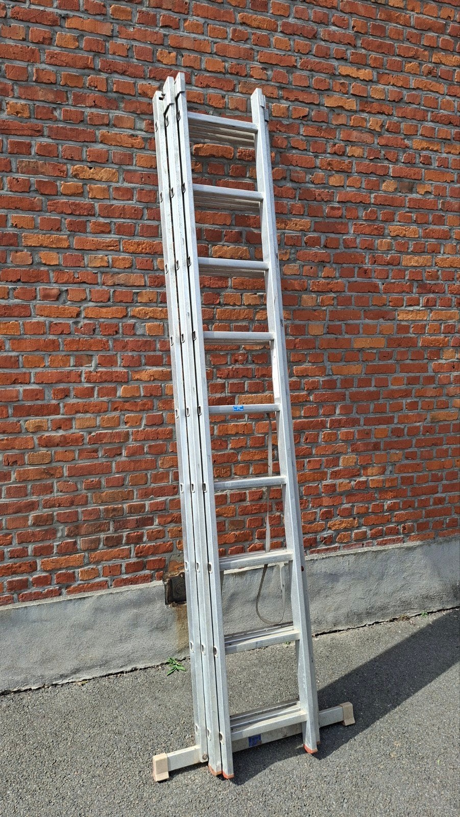 3 delige alu schuif ladder, Ophalen, Ladder