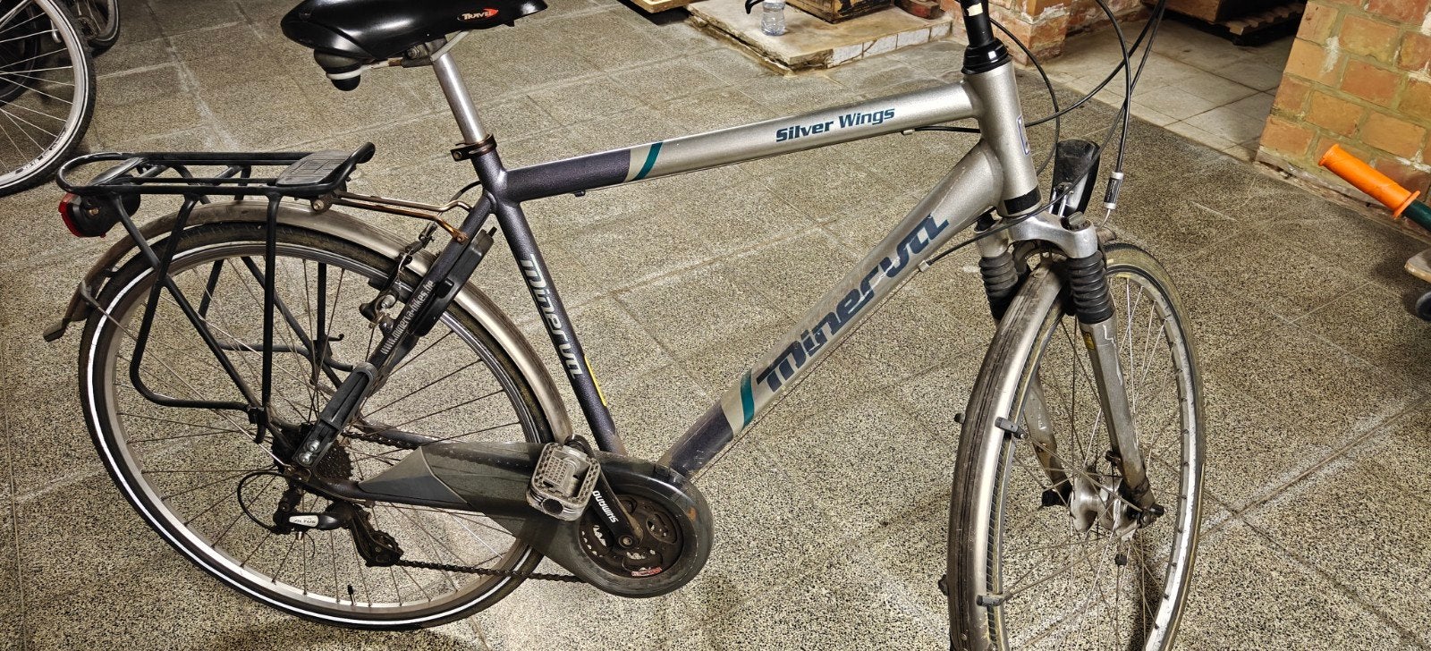 herenfiets minerva Silver wings, Ophalen, Gebruikt, Overige merken, Vering