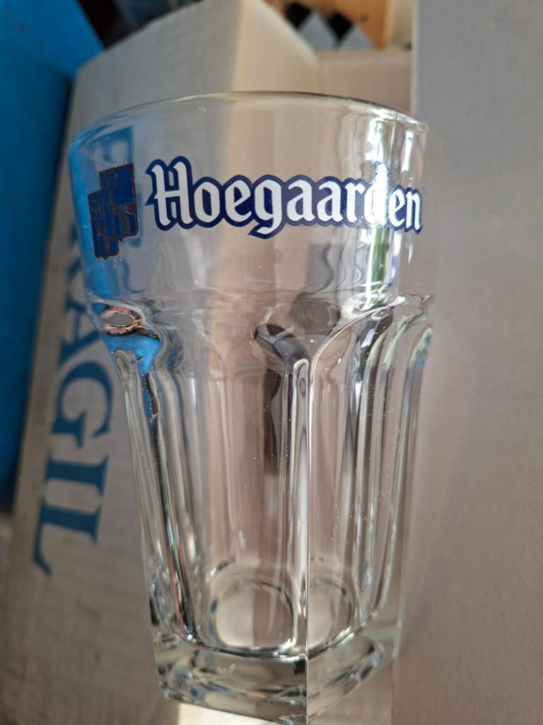 Hoegaarden glazen glas, Collections, Marques de bière, Enlèvement