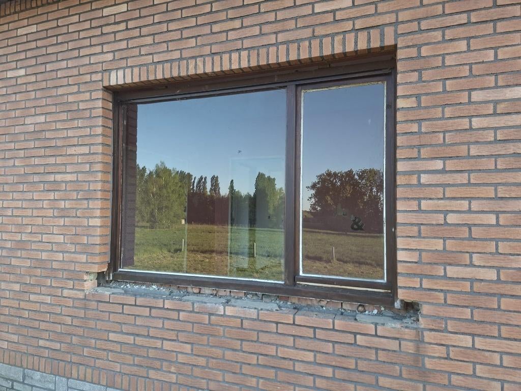 ramen  en deuren in merantihout, GRATIS, Ophalen, Gebruikt, Hout, Raamkozijn