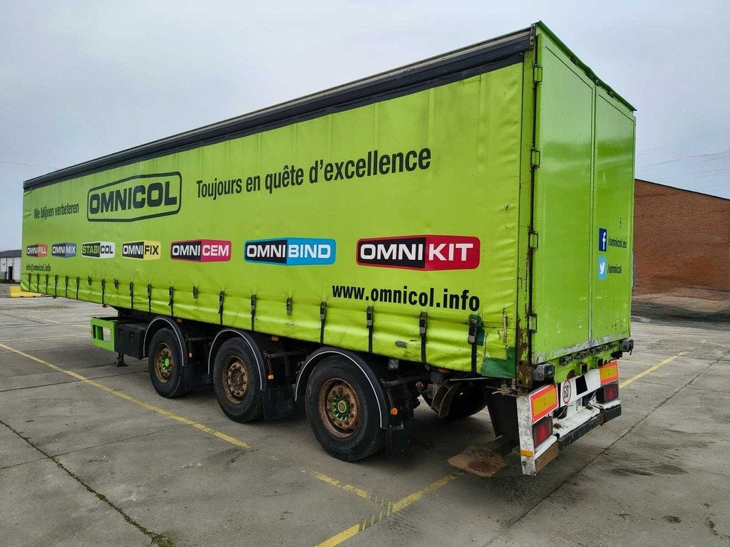 2003 KWB P-393-STI-H schuifzeil oplegger - MTM 39T, Auto's, Vrachtwagens, Overige brandstoffen, Bedrijf, Aanhangers en Opleggers