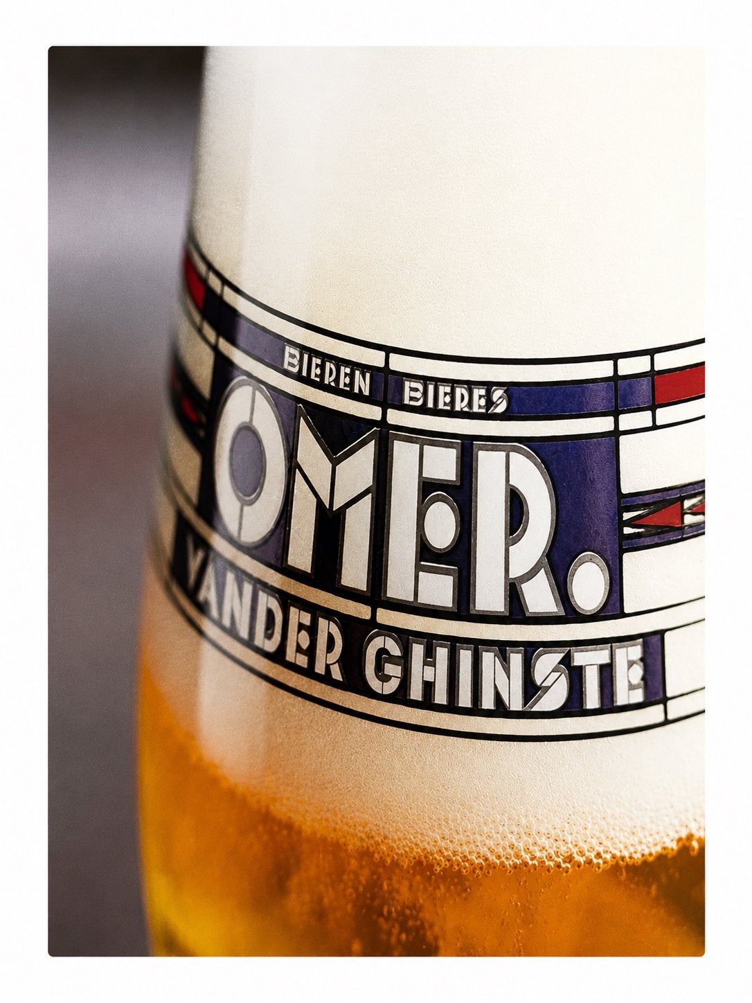 Metalen reclamebord Omer glas 5 - retro vintage mancave, Ophalen of Verzenden, Nieuw, Reclamebord, Plaat of Schild, Duvel