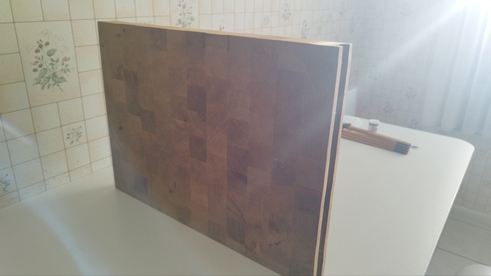 houten snijplank 47,5 CM op 35 CM, 4 CM dik, Ophalen of Verzenden