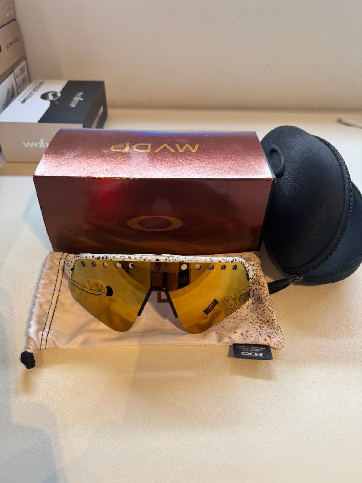 Oakley Sutro Lite Sweep – Mathieu van der Poel edition, Enlèvement ou Envoi, Comme neuf, Oakley