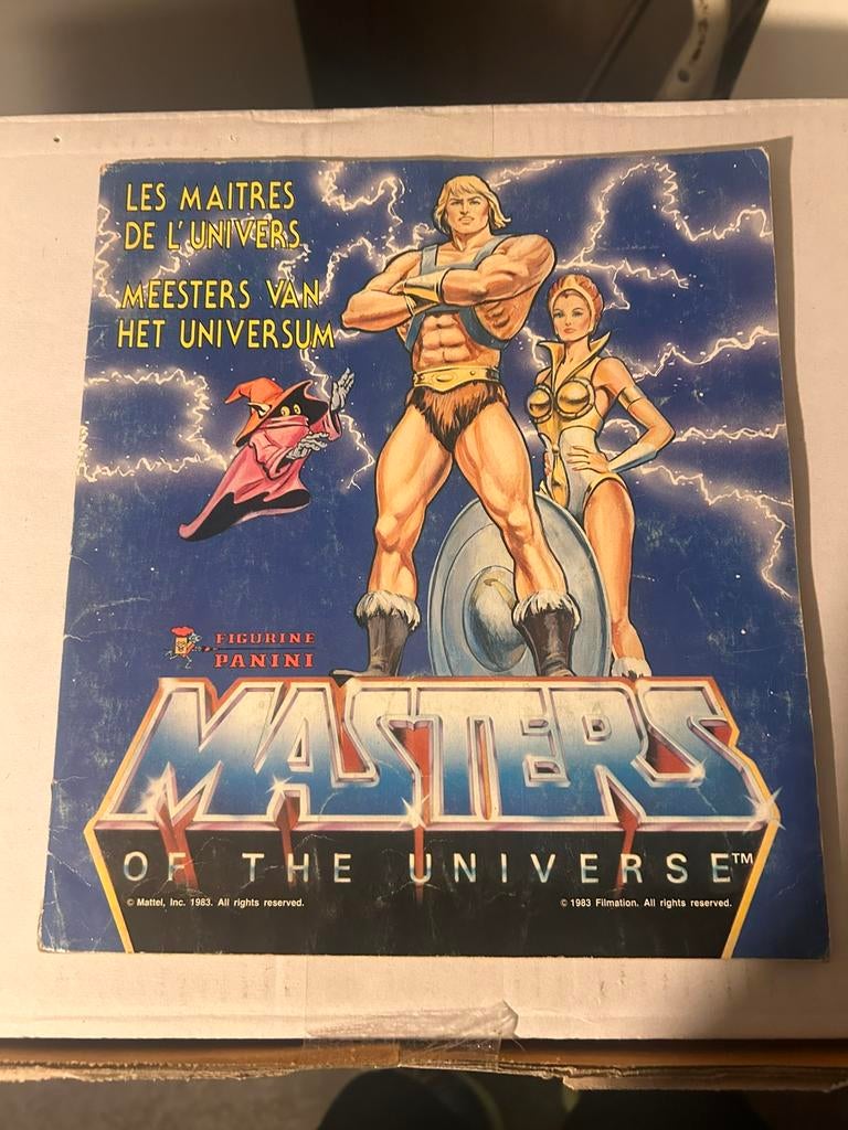 He-Man MOTU panini album 1983, Ophalen of Verzenden, Gebruikt