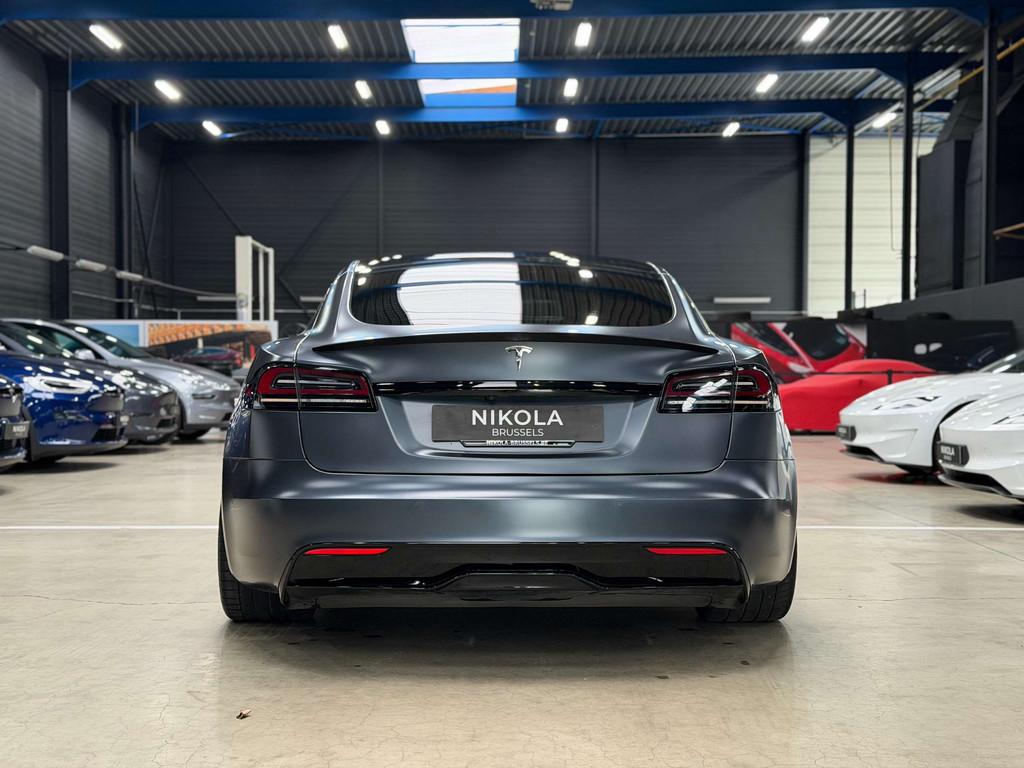 Tesla Model S PLAID - CARBON CERAMIC BRAKES - FULL MATTE PPF, Cruise Control, Argent ou Gris, Achat, Entreprise