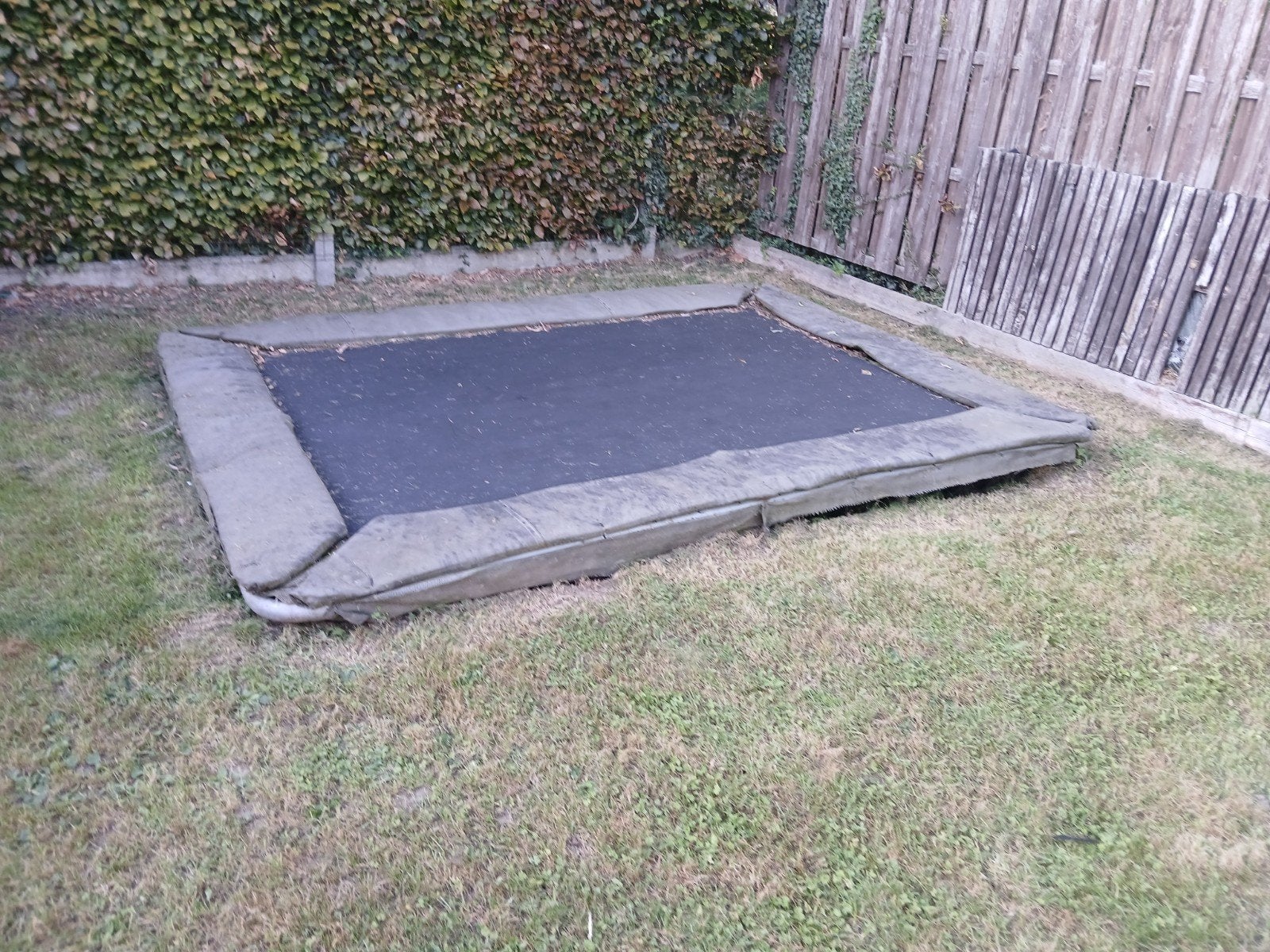trampoline berg, Ophalen