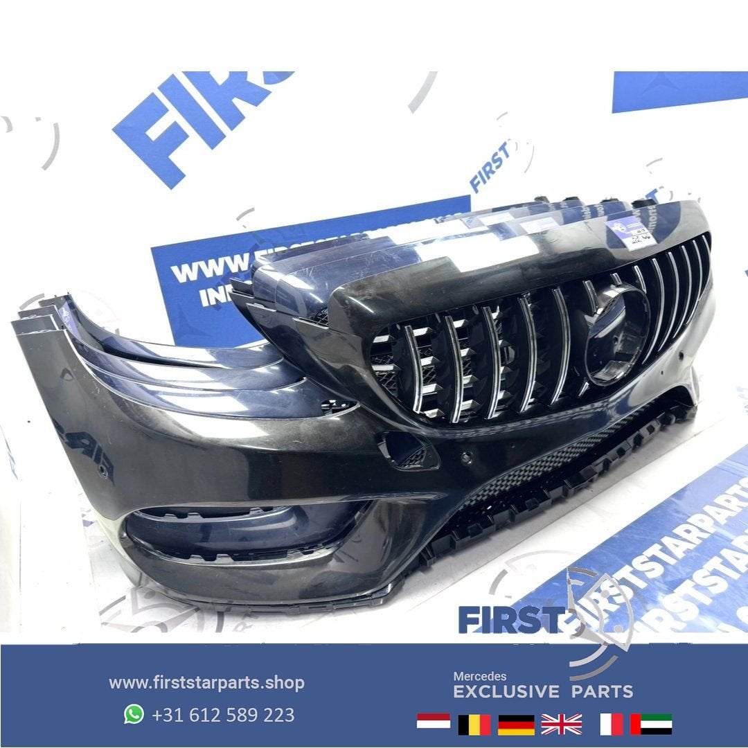 W205 BUMPER AMG VOORBUMPER 2014-2017 A2058850925 Mercedes C, Gebruikt, -, Voor, Ophalen of Verzenden