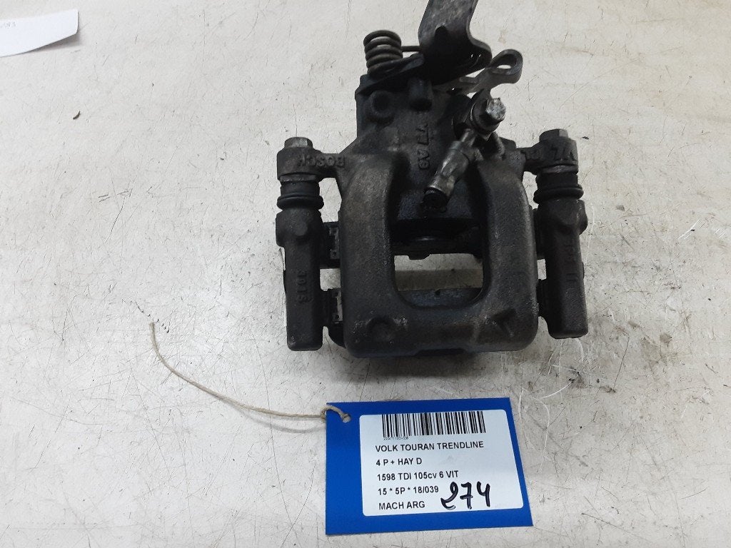 ETRIER DE FREIN ARRIÈRE GAUCHE Touran (1T1 / T2), Utilisé, Volkswagen