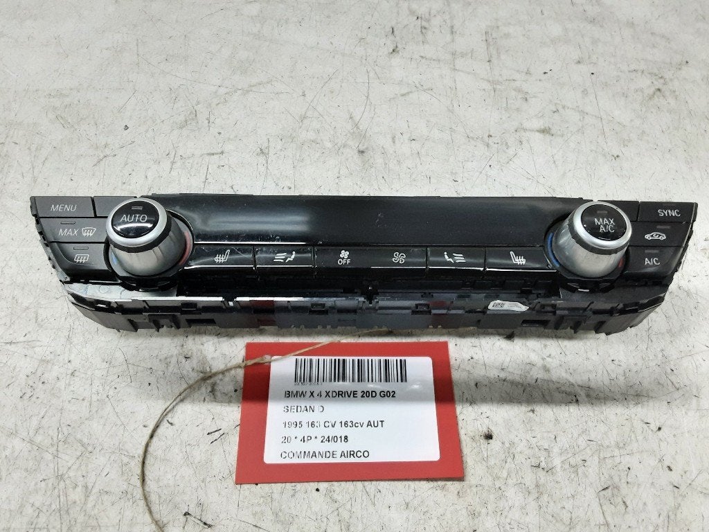 BEDIENINGSPANEEL AIRCO BMW X4 (G02) (6411795198501), Auto-onderdelen, Gebruikt, BMW, Petuelring 130
80809  München, DE, Bayerische Motoren Werke AG