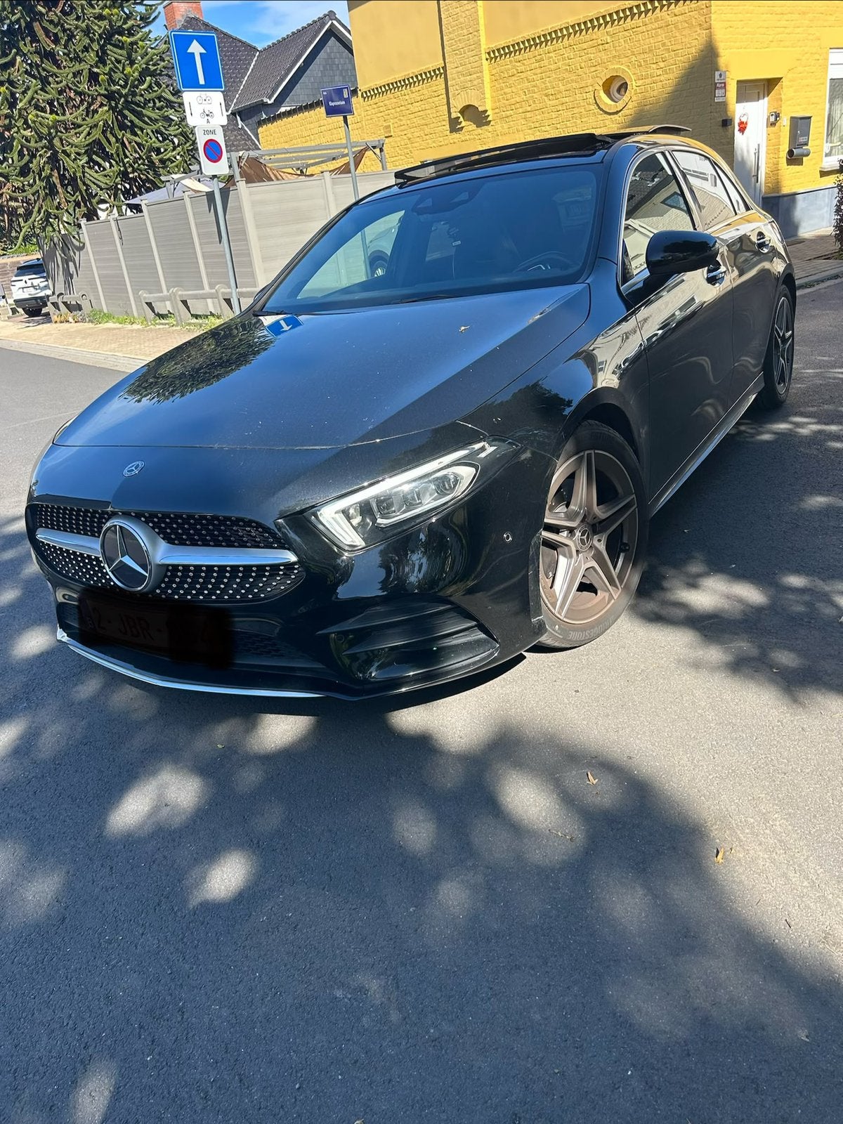 Mercedes-Benz A-Klasse, Auto's, Automaat, Zwart, Alcantara, Zwart