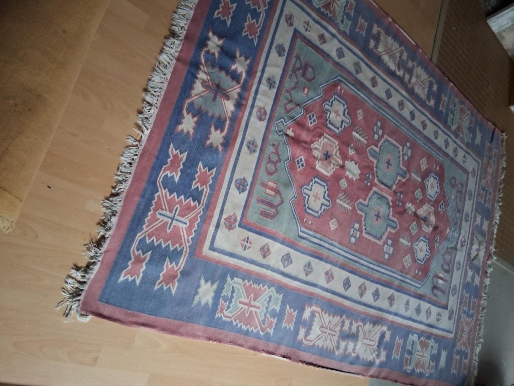 Tapijt Indische kelim, Ophalen, Gebruikt, Overige kleuren, 150 tot 200 cm