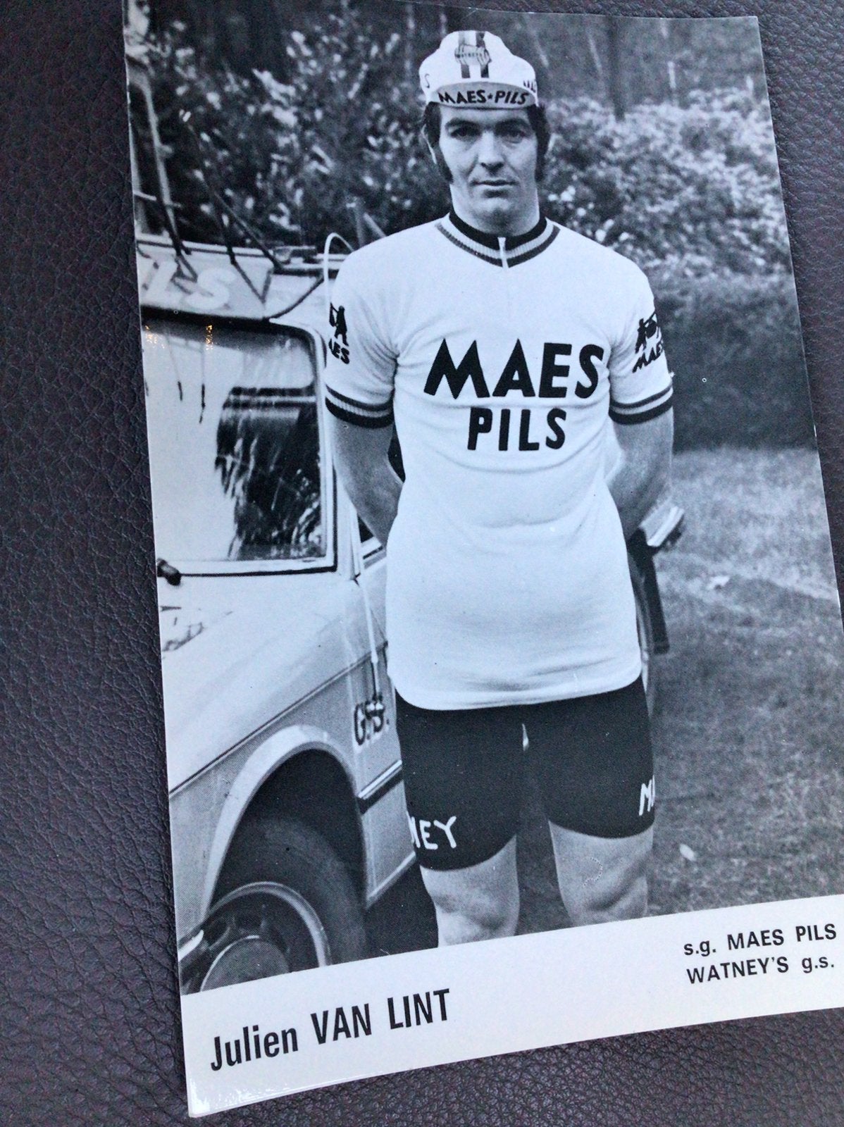 Wielerkaart team maes pils julien van lint, Ophalen of Verzenden, Zo goed als nieuw