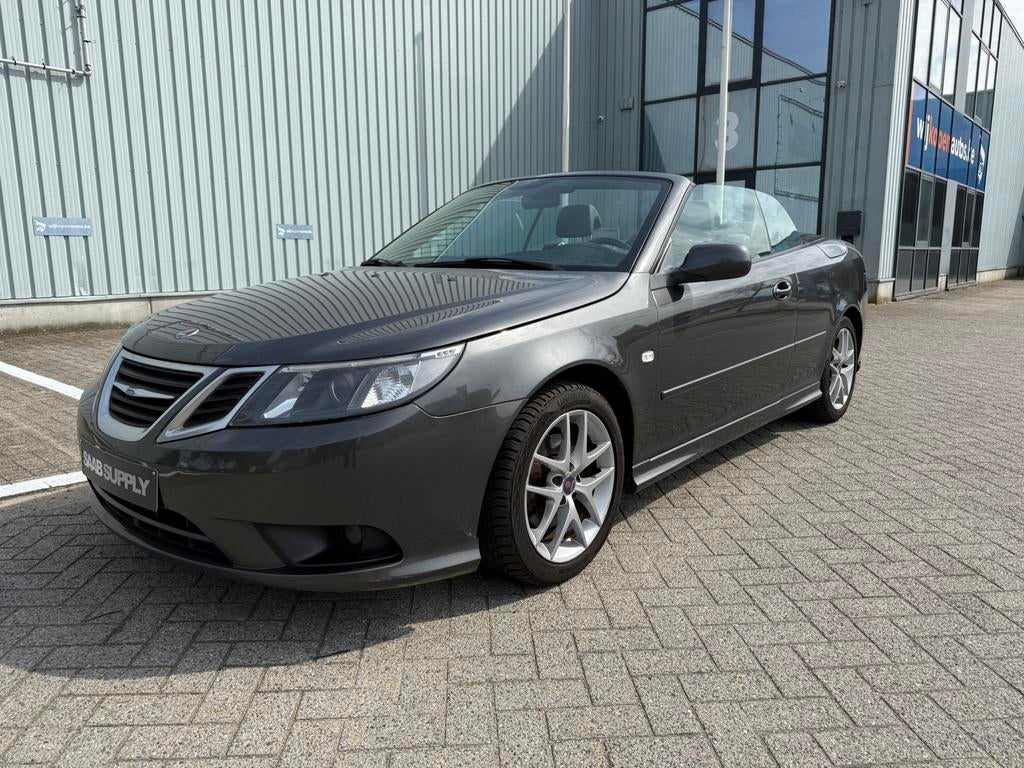 Saab 9-3 Cabrio 1.9TTiD Vector Euro 5, Auto's, Voorwielaandrijving, 4 cilinders, Cabriolet, Leder