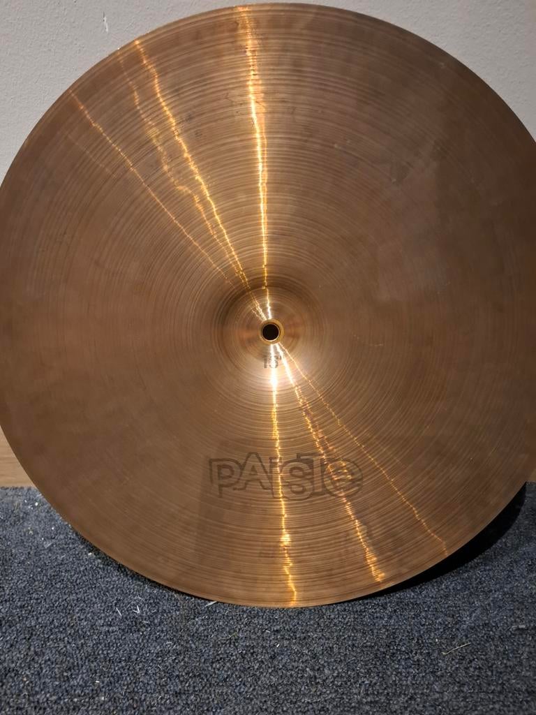 Paiste 2002 black label 16 inch vintage crash voor drumstel, Ophalen of Verzenden, Zo goed als nieuw
