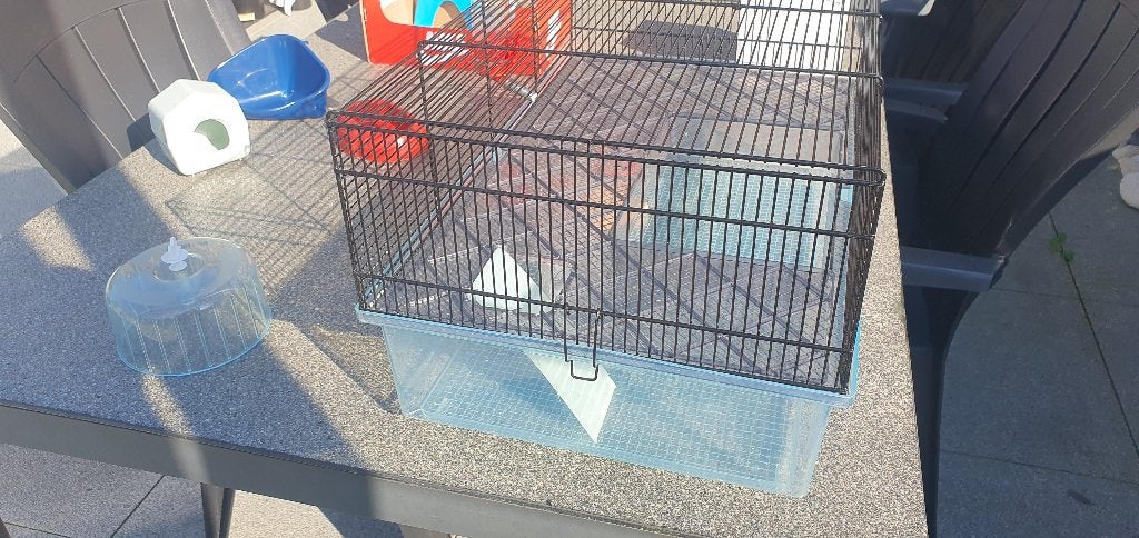 Hamsterkooi en toebehoren, Animaux & Accessoires, Moins de 60 cm, Cage, Utilisé, Hamster