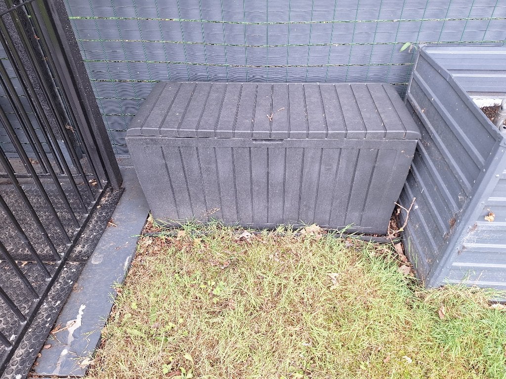 opbergbox tuin, Ophalen, Zo goed als nieuw