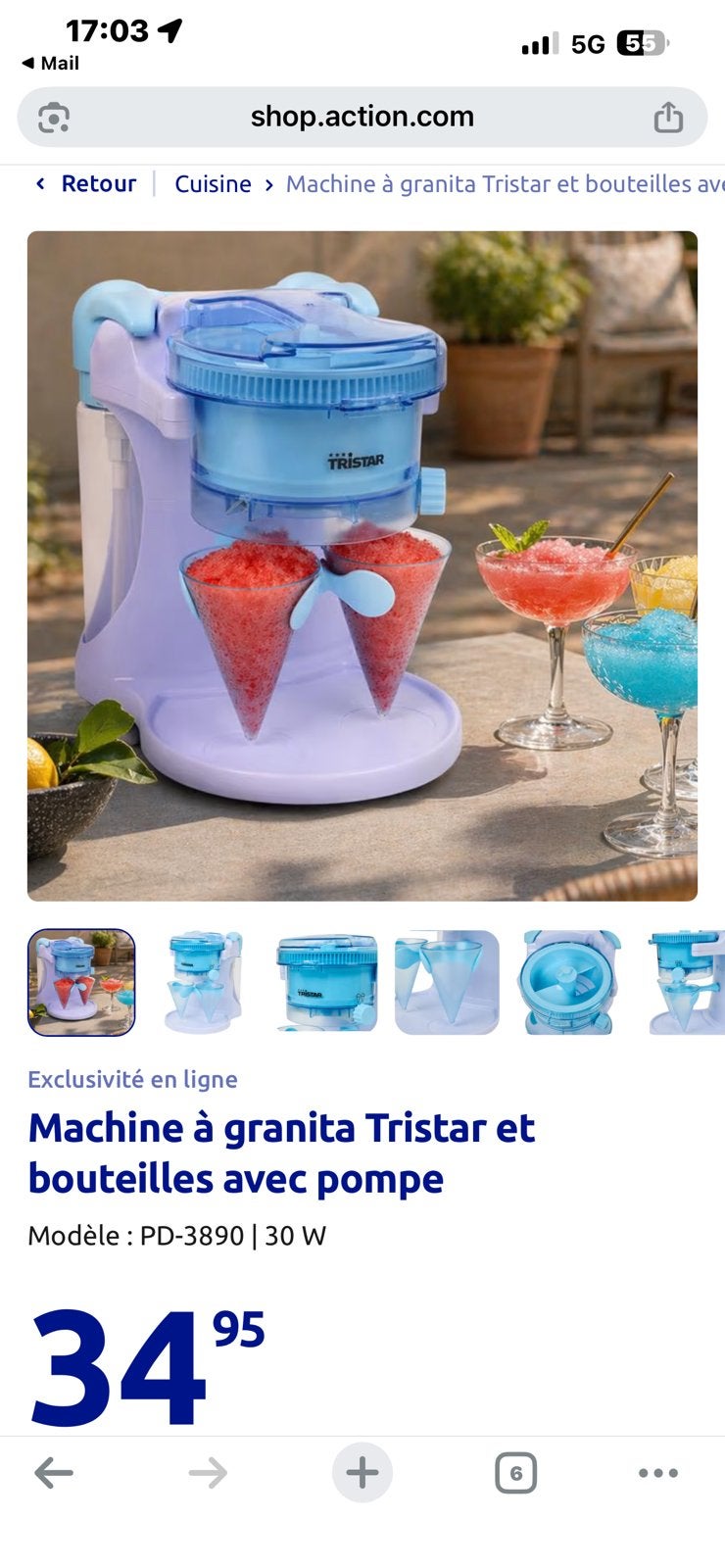 Machine a granita, Enlèvement, Comme neuf