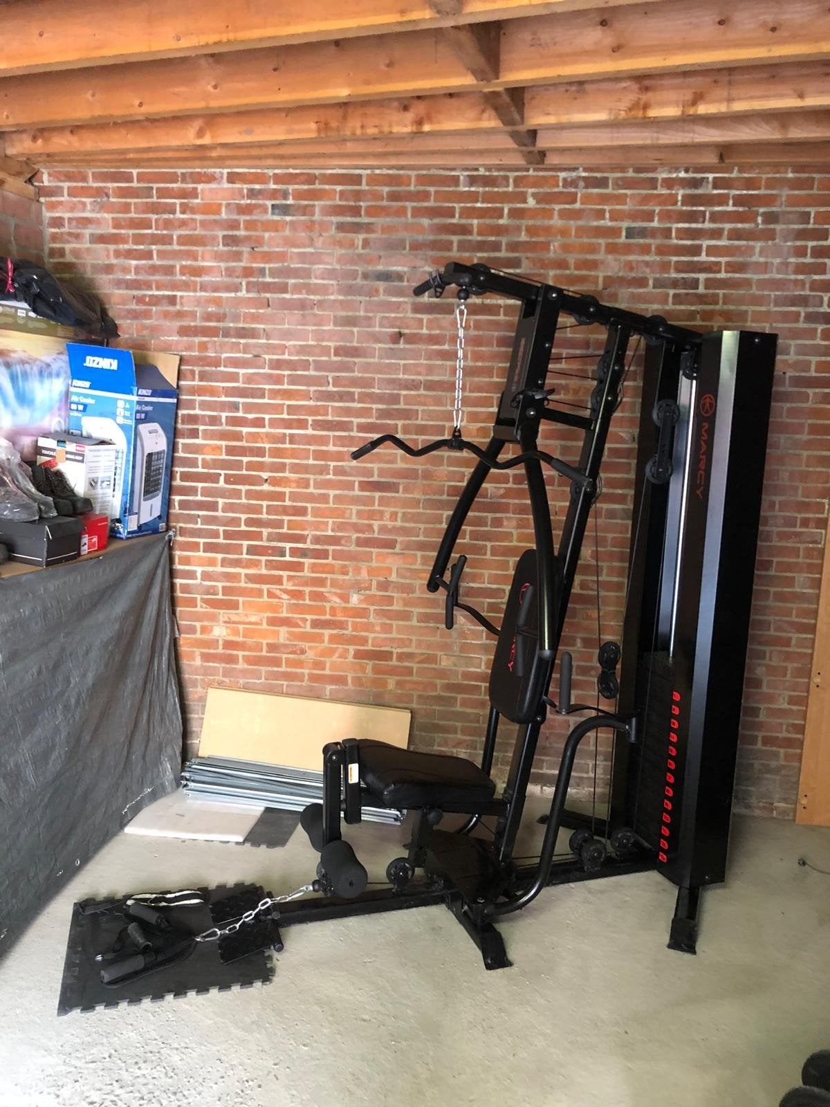 Marcy Eclipse HG 5000 Deluxe Home Gym, Sport en Fitness, Fitnessapparatuur, Ophalen, Benen, Zo goed als nieuw, Metaal
