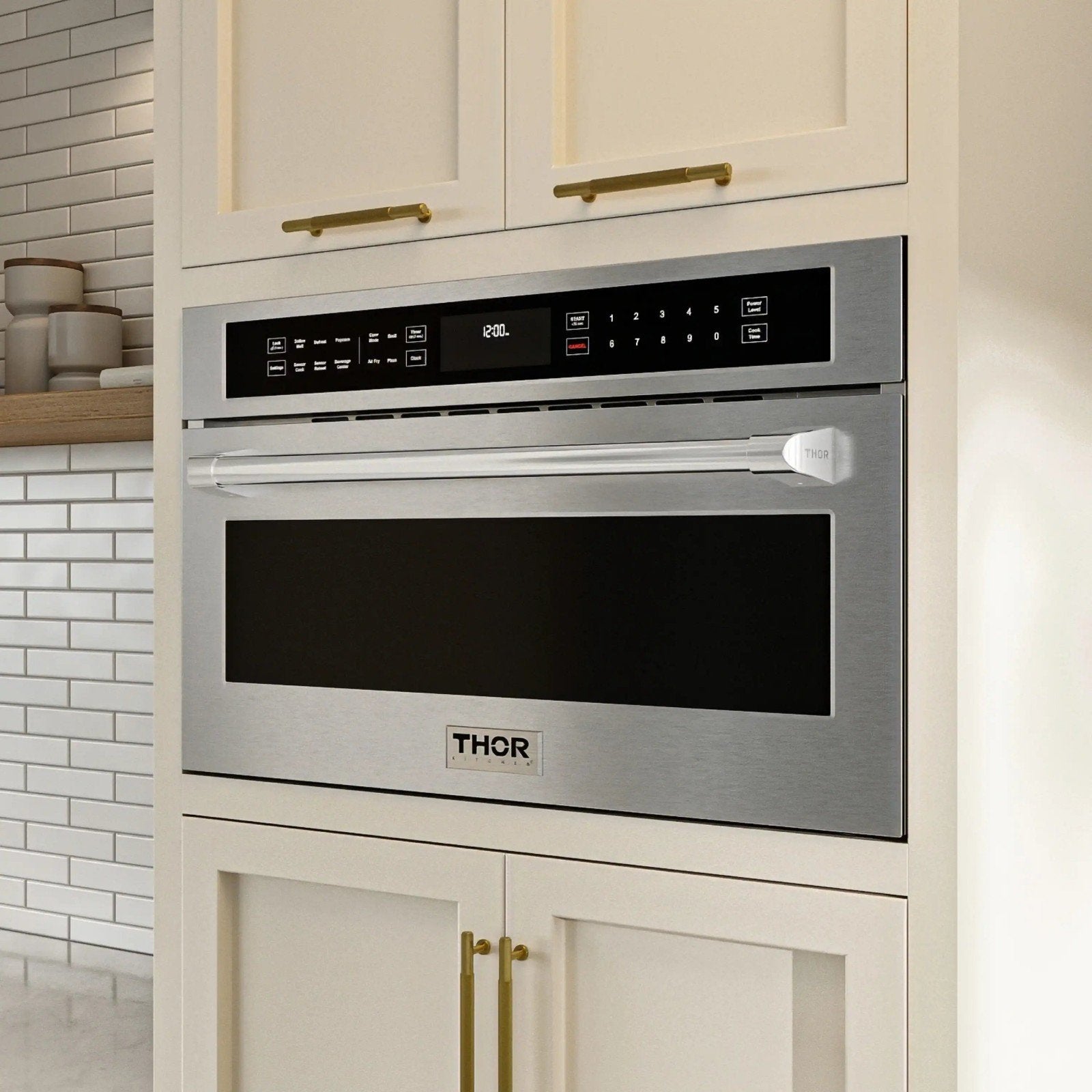 INBOUW MAGNETRON THOR KITCHEN  – 30" – UITSCHUIFLADE, Ophalen, Inbouw