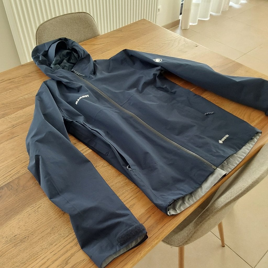 Mammut goretex jas als nieuw, Kleding | Heren, Ophalen, Zo goed als nieuw, Maat 52/54 (L), Blauw