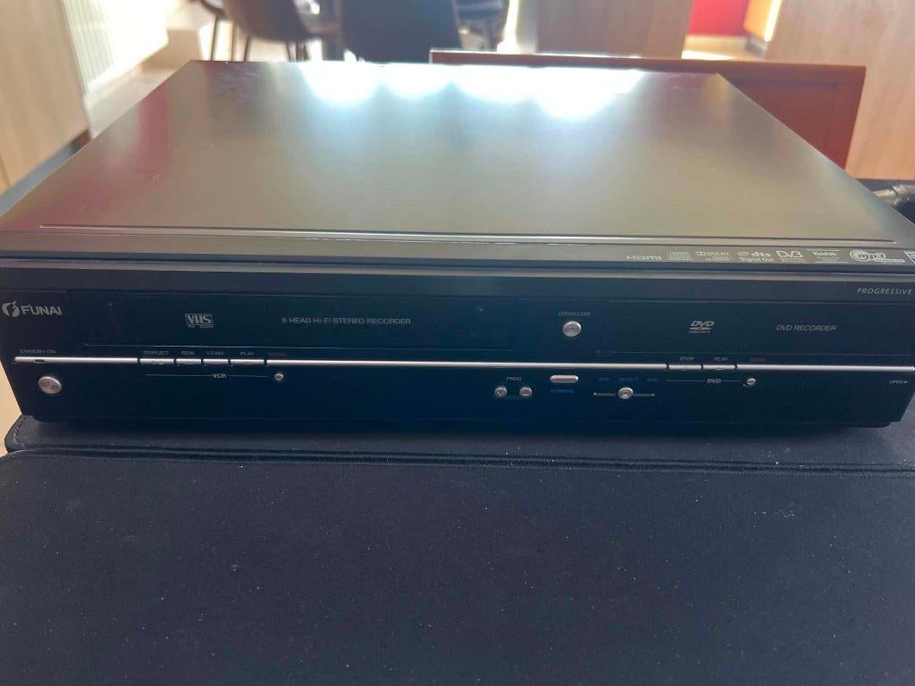 Magnétoscope / Graveur DVD Funai WD6D-D4413DB VHS  DVD HDMI, TV, Hi-fi & Vidéo, Enlèvement ou Envoi, Utilisé, Enregistreur DVD