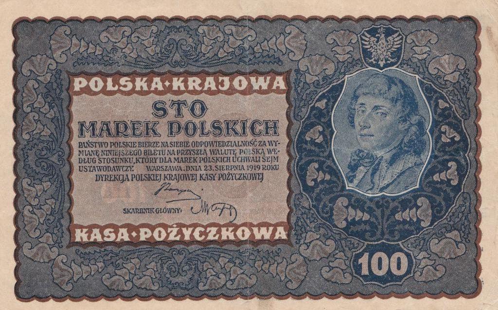 POLSKA KRAJOWA 10 MARS 1919, Enlèvement, Pologne, Billets en vrac