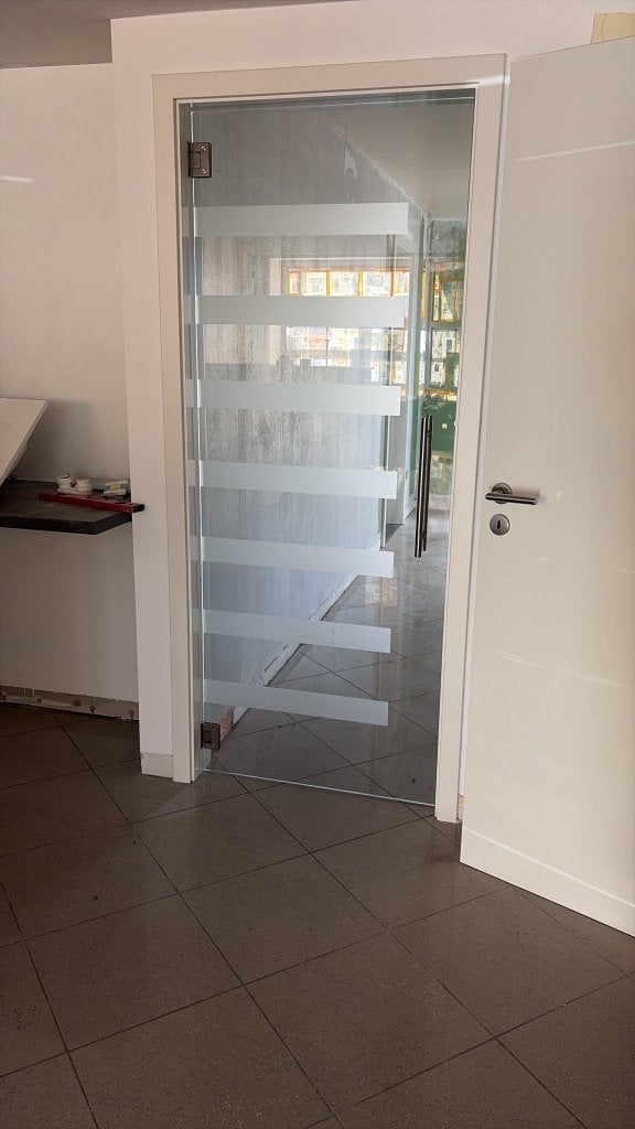 Glazen deur, Doe-het-zelf en Bouw, Deuren en Vliegenramen, Ophalen, Gebruikt, Minder dan 80 cm, Binnendeur