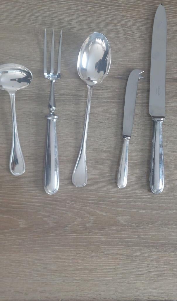 Deze afbeelding toont een verzameling Christofle bestekstukk, Antiek en Kunst, Ophalen of Verzenden