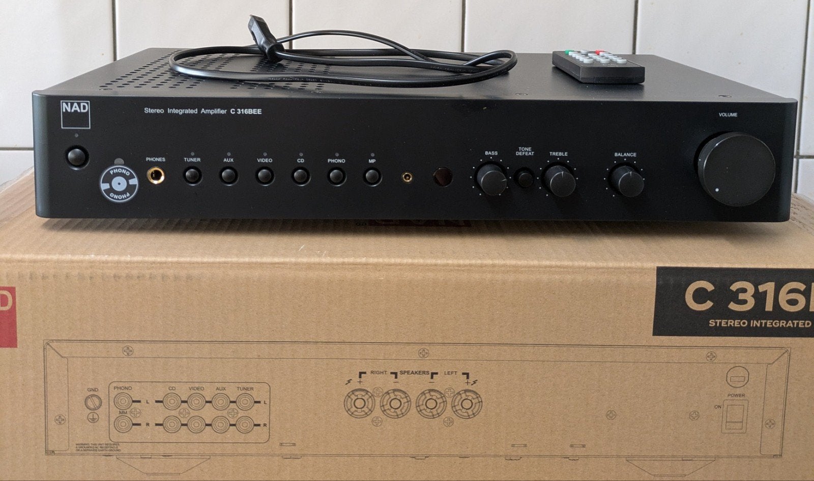 NAD C316bee V2 entrée phono, TV, Hi-fi & Vidéo, Enlèvement
