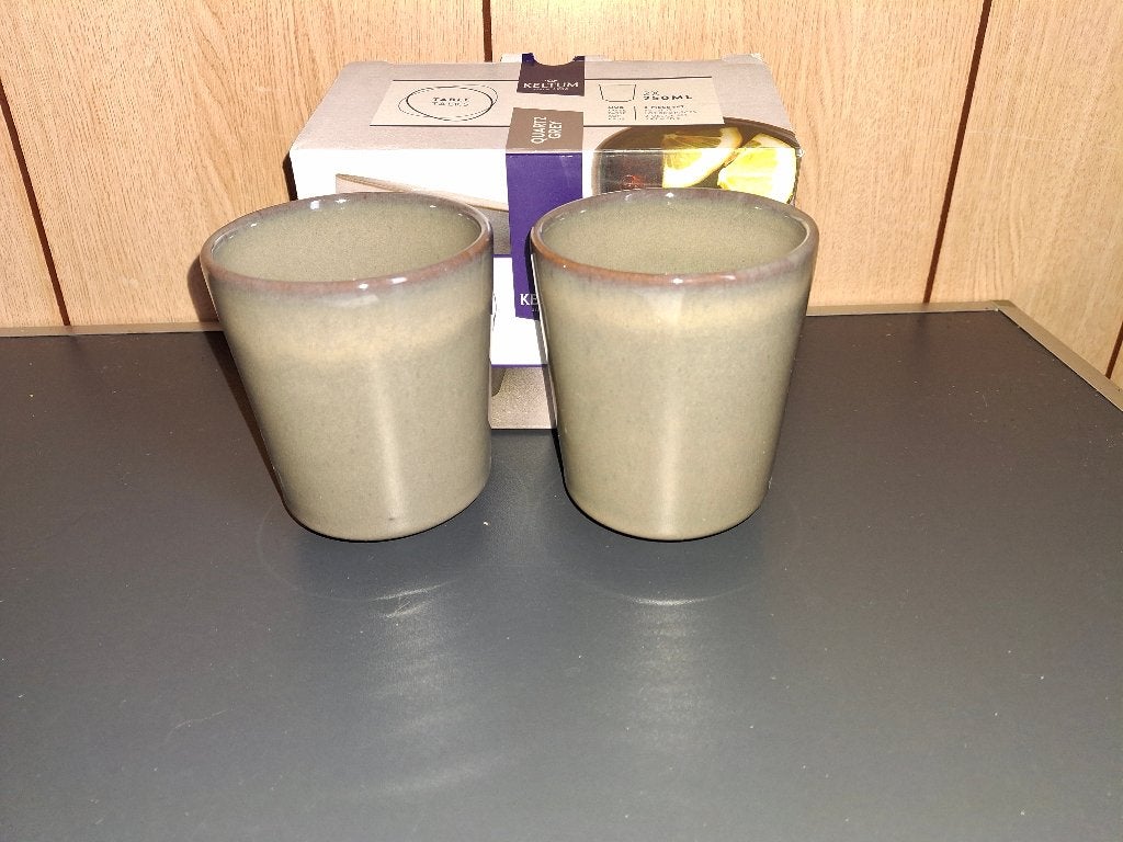 Tasses Keltum quartz grey, Enlèvement ou Envoi, Neuf, Tasse(s) et/ou soucoupe(s)