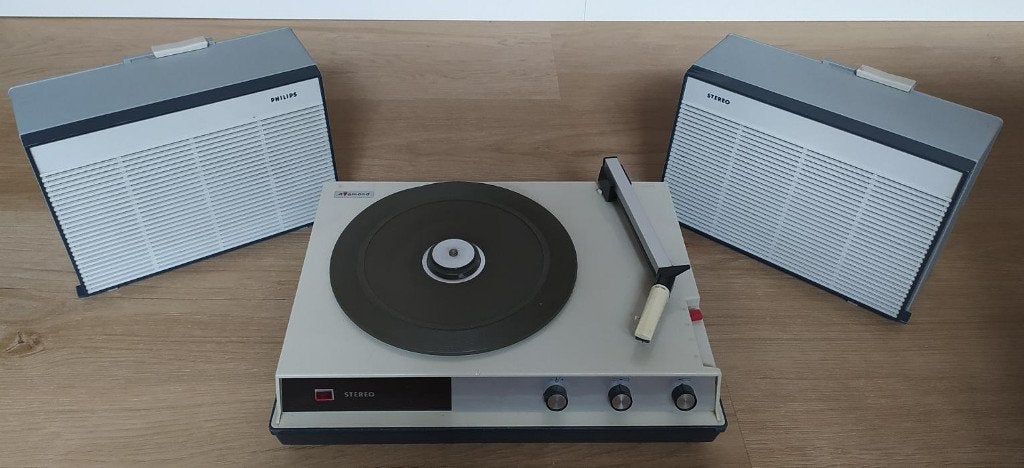 vintage Philips AG5857 platenspeker ( 1965 ), Audio, Tv en Foto, Ophalen, Platenspeler, Philips