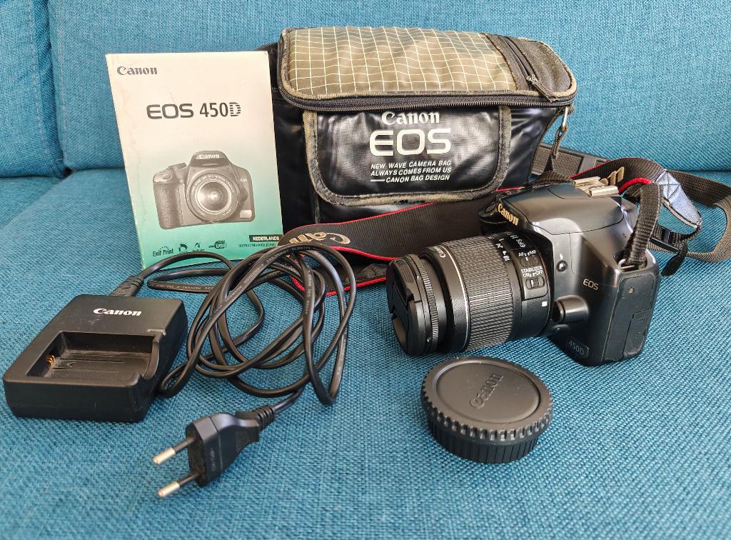 Hele mooie Canon EOS 450D Spiegelreflexcamera set te koop, Audio, Tv en Foto, Fotocamera's Digitaal, Zo goed als nieuw, Spiegelreflex