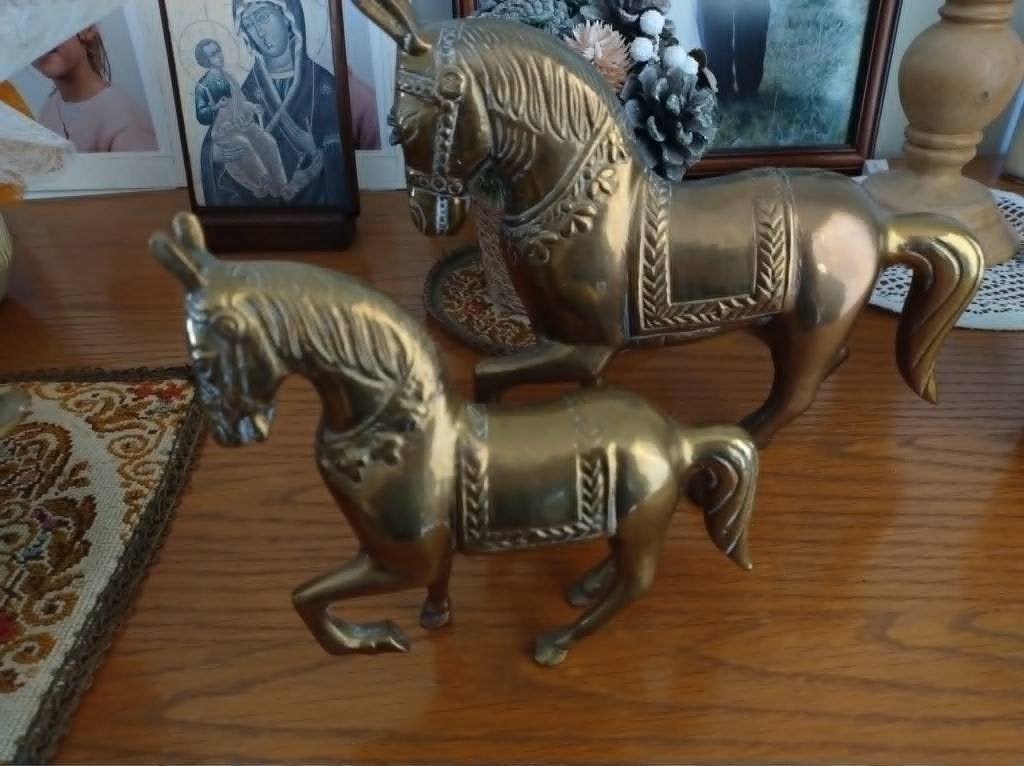 koperen paarden, Antiek en Kunst, Ophalen, Koper