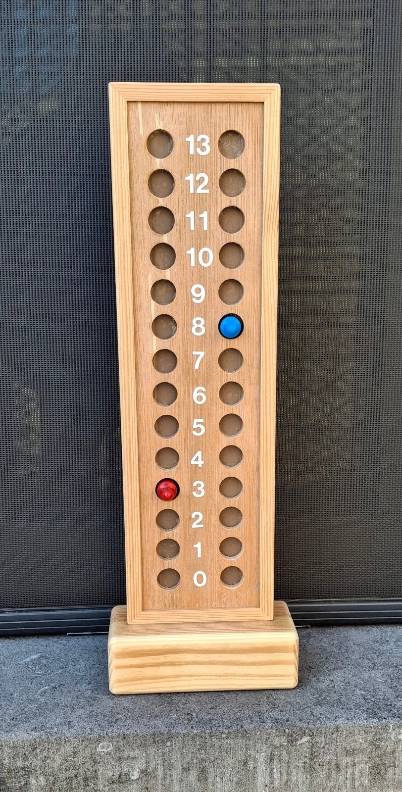 Scorebord petanque, Ophalen