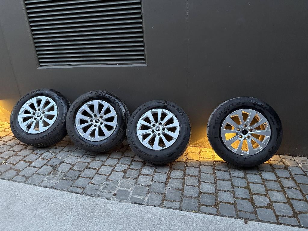 Audi Q6 banden + velg, Auto-onderdelen, Banden en Velgen, Ophalen, 18 inch, Gebruikt, Banden en Velgen