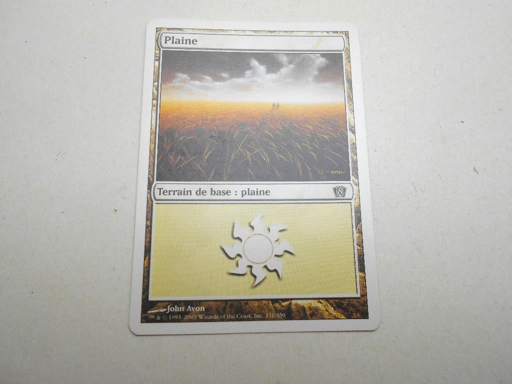 magic card The gathering  Terrain de base plaine, Ophalen of Verzenden, Nieuw