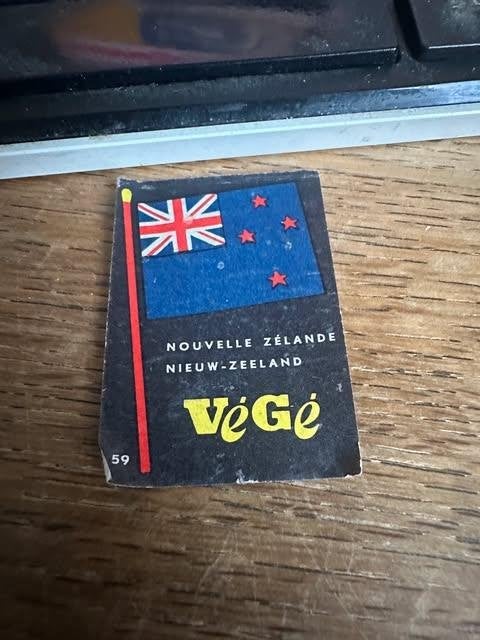 Etiquette de boîte d'allumettes Végé Nouvelle-Zélande, Collections, Vége, Boîtes ou marques d'allumettes, Enlèvement ou Envoi