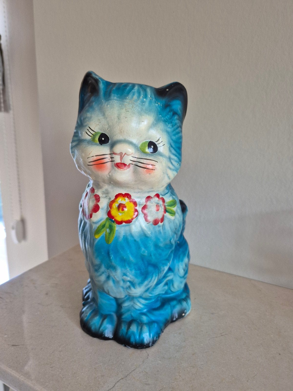 Grote vintage poes spaarpot, Antiek en Kunst, Ophalen