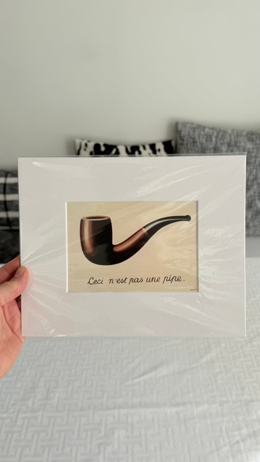 Kunstprint René Magritte Ceci n’est pas une pipe nieuw., Enlèvement, Comme neuf