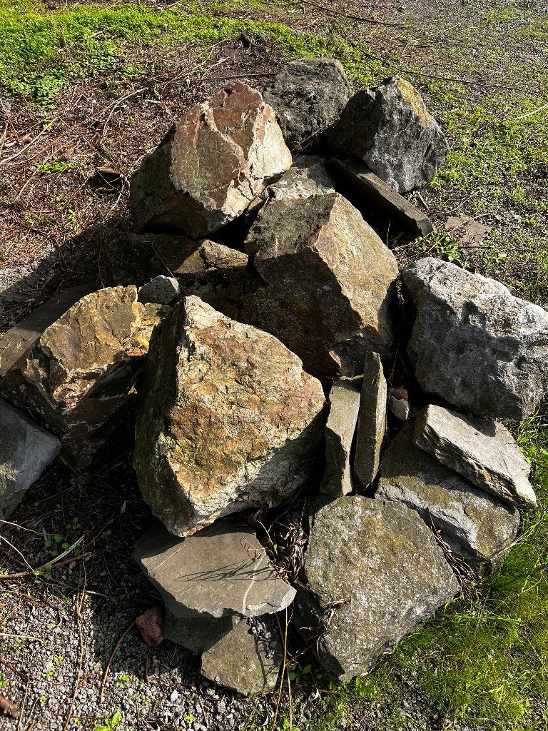 Rotsblokken en breuksteen, Tuin en Terras, Ophalen, Overige materialen, Gebruikt, Kei
