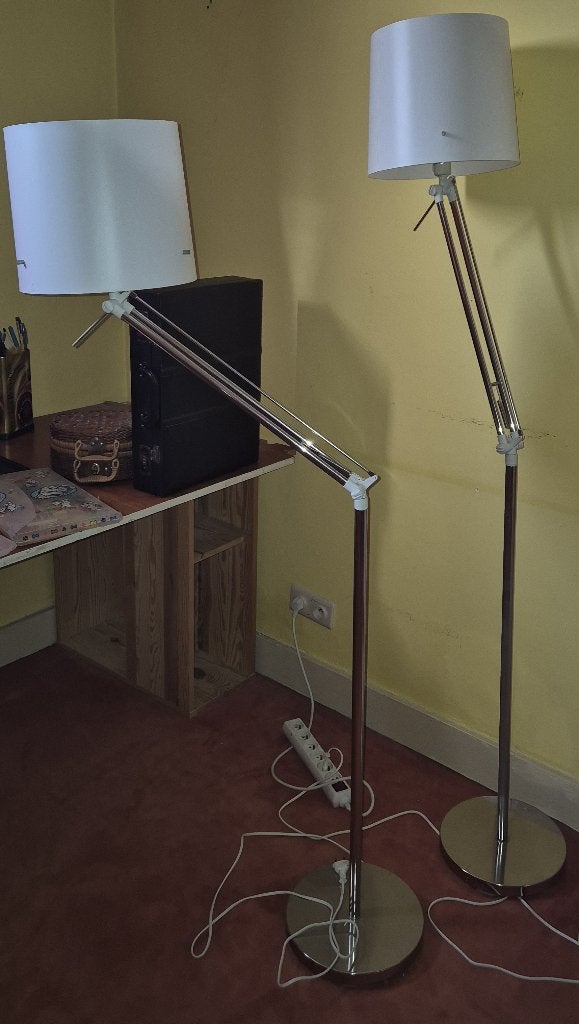 Lampes réglables IKEA SAMTID (Type G0225) (2), Synthétique, Comme neuf, E27 (grand), Modern