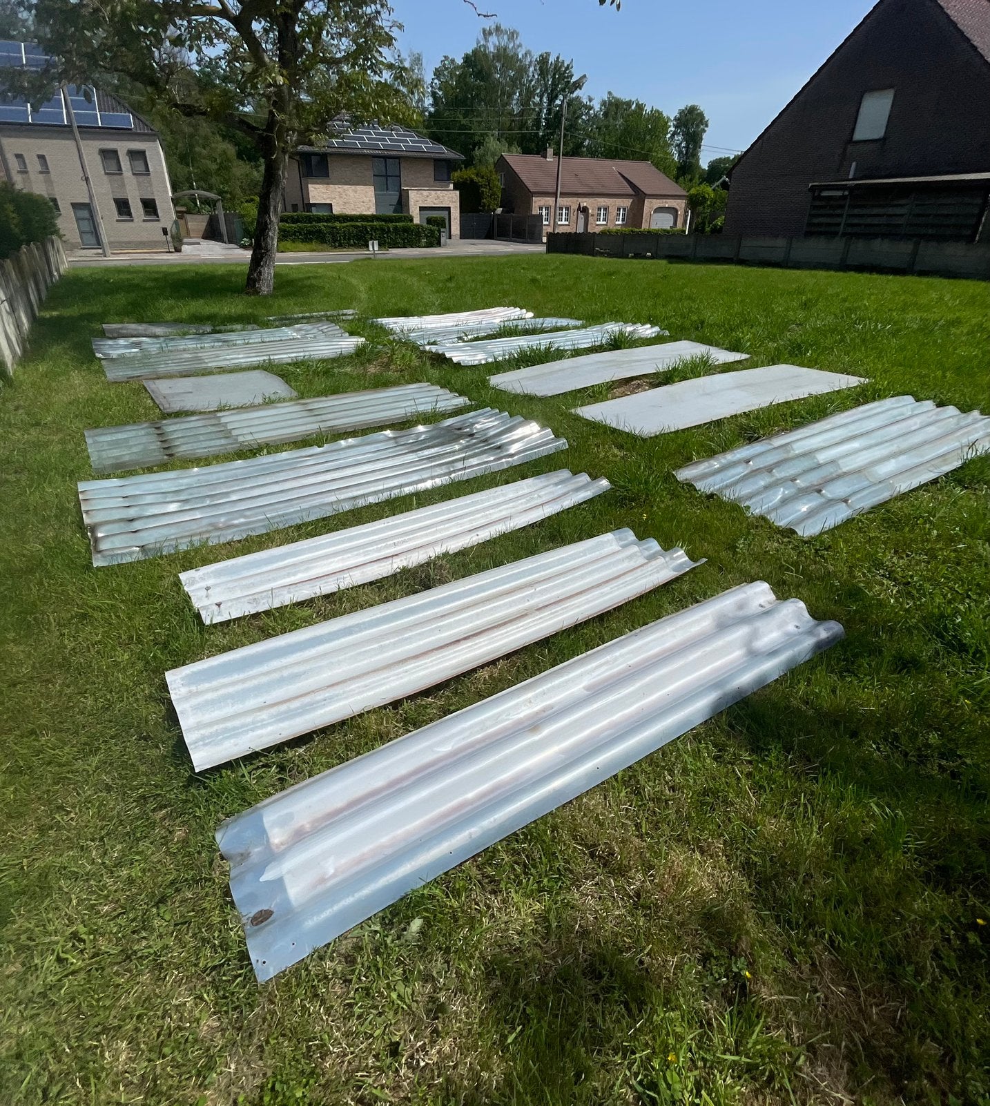 Plastiek golfplaten en plexi platen, Enlèvement, Utilisé