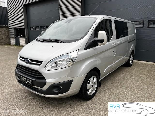 Ford Transit Custom Combi 2.2 TDCI L2H1 DUBBELCABINE/2X SCHU, 2198 cm³, Argent ou Gris, Noir, 5 portes