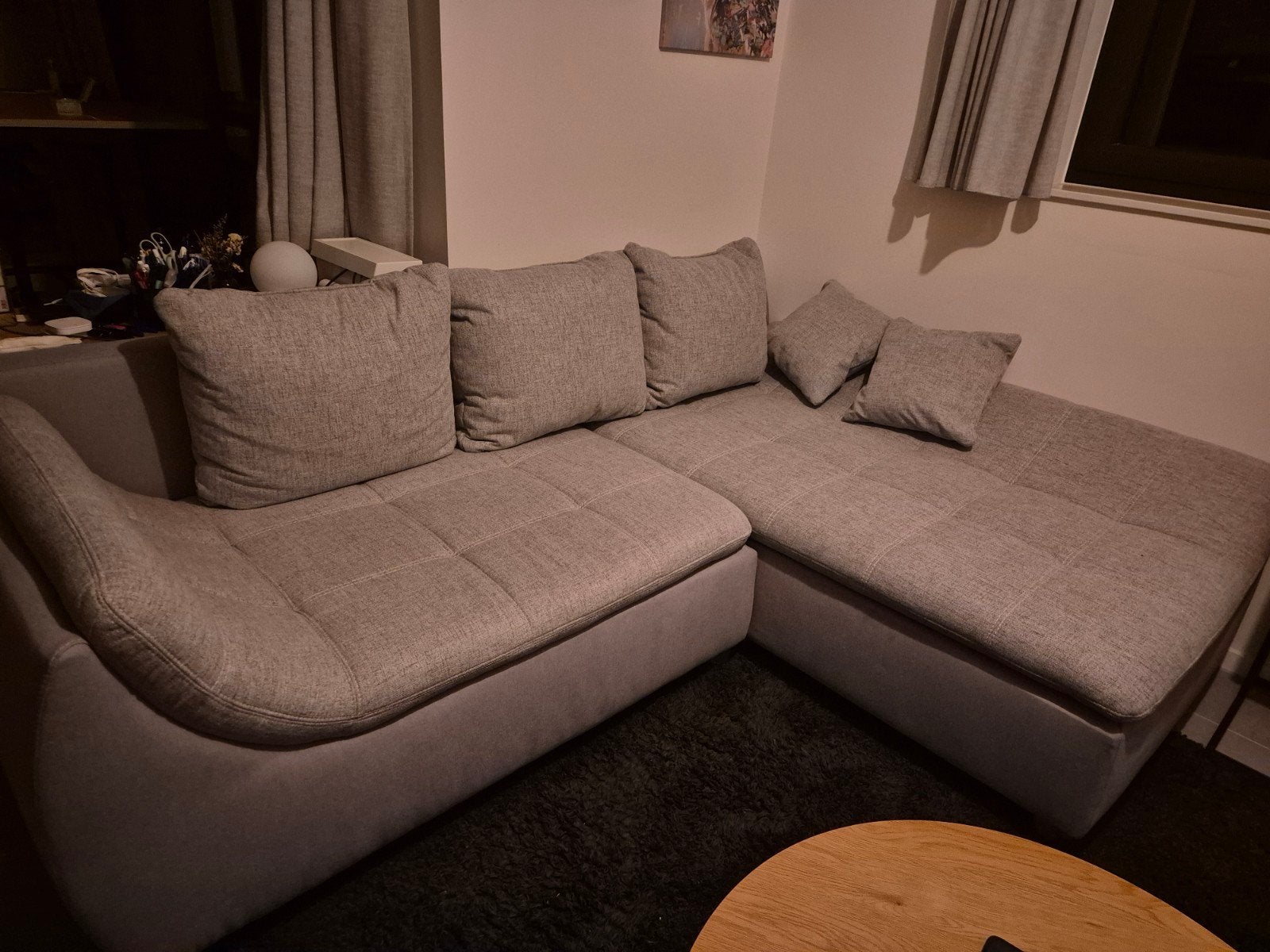 Grijze zetel Genua, Ophalen, Zo goed als nieuw, Stof